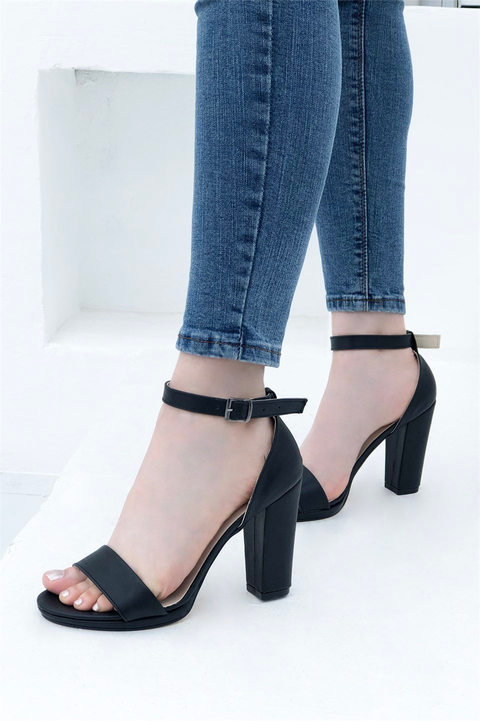 My Bella Roxy 9 Tek Bant Siyah