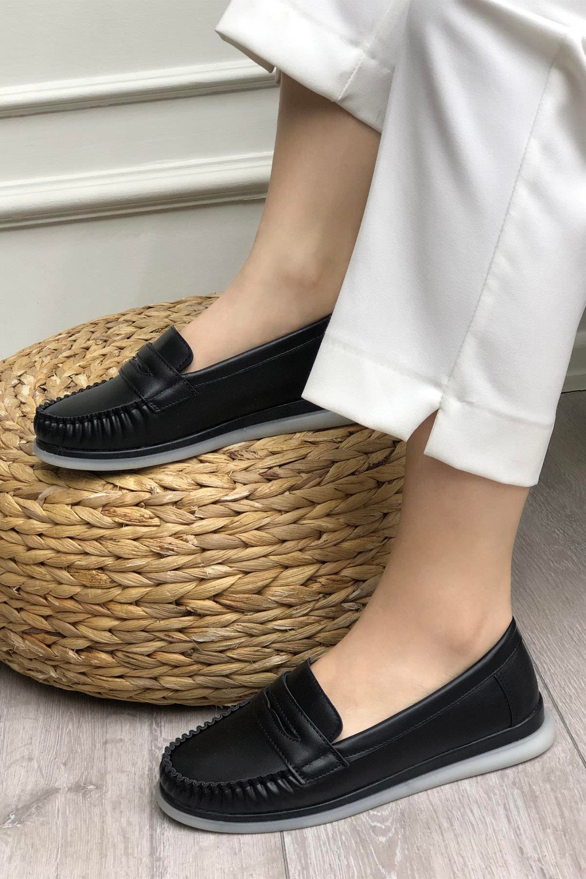 My Bella S-24140 Poliüretan Kadın Ayakkabı Siyah