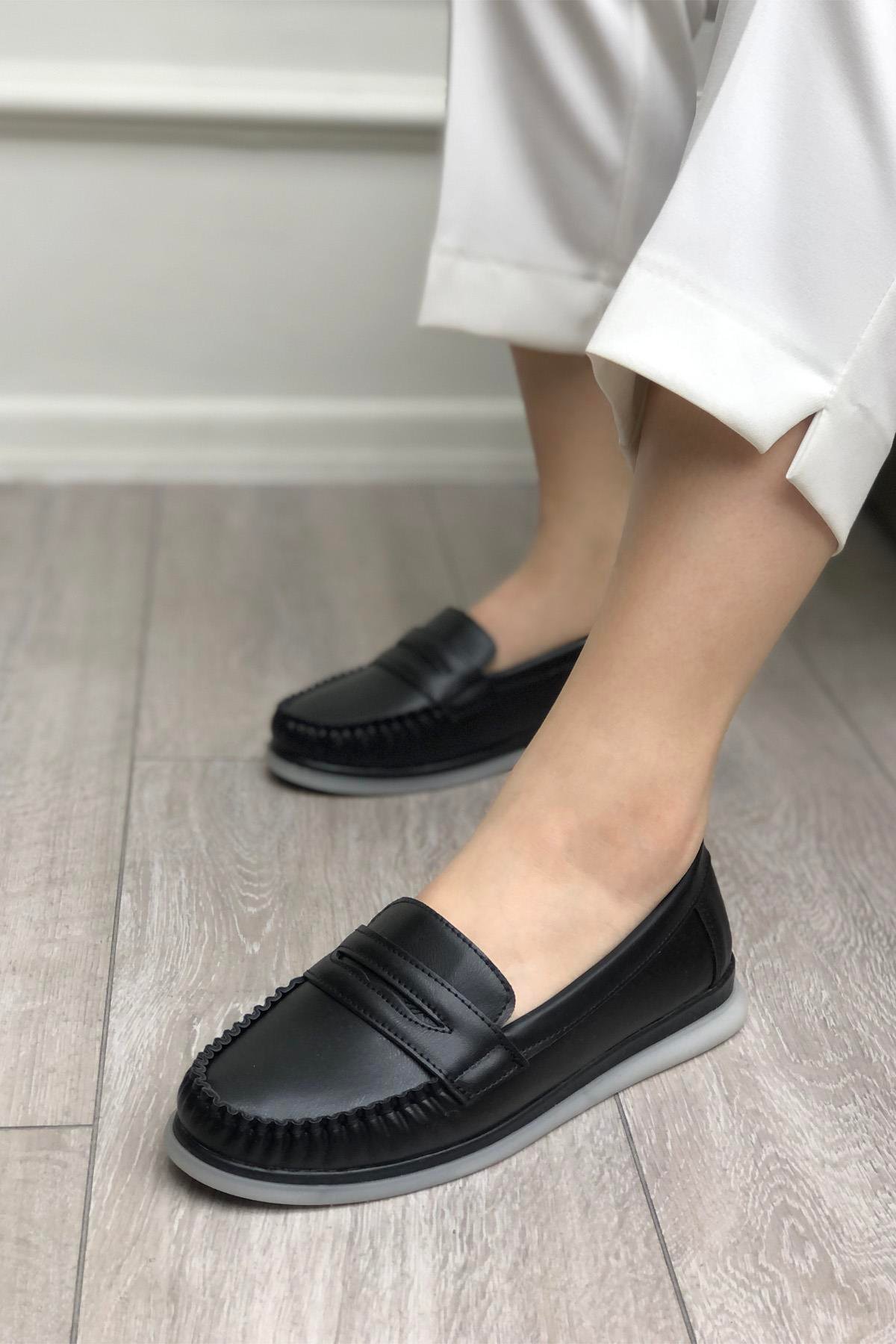 My Bella S-24140 Poliüretan Kadın Ayakkabı Siyah