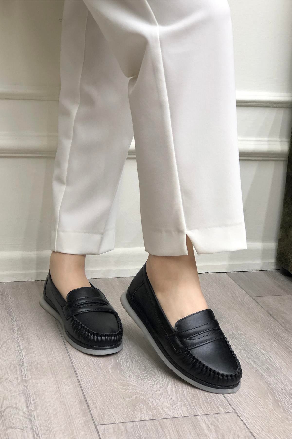 My Bella S-24140 Poliüretan Kadın Ayakkabı Siyah