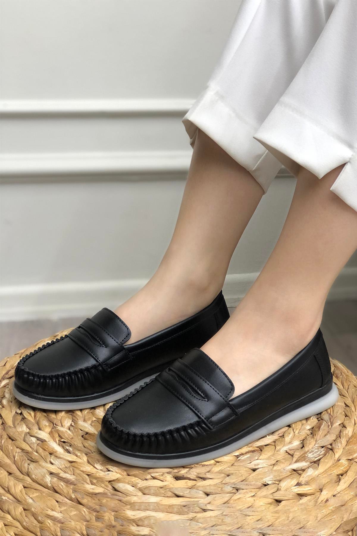 My Bella S-24140 Poliüretan Kadın Ayakkabı Siyah