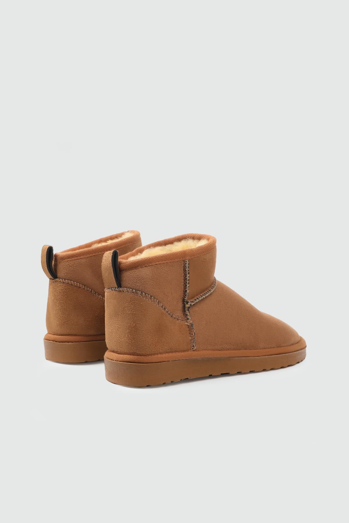 My Bella SDY-19 25K UB İnce Taban UGG Kadın Bot Taba
