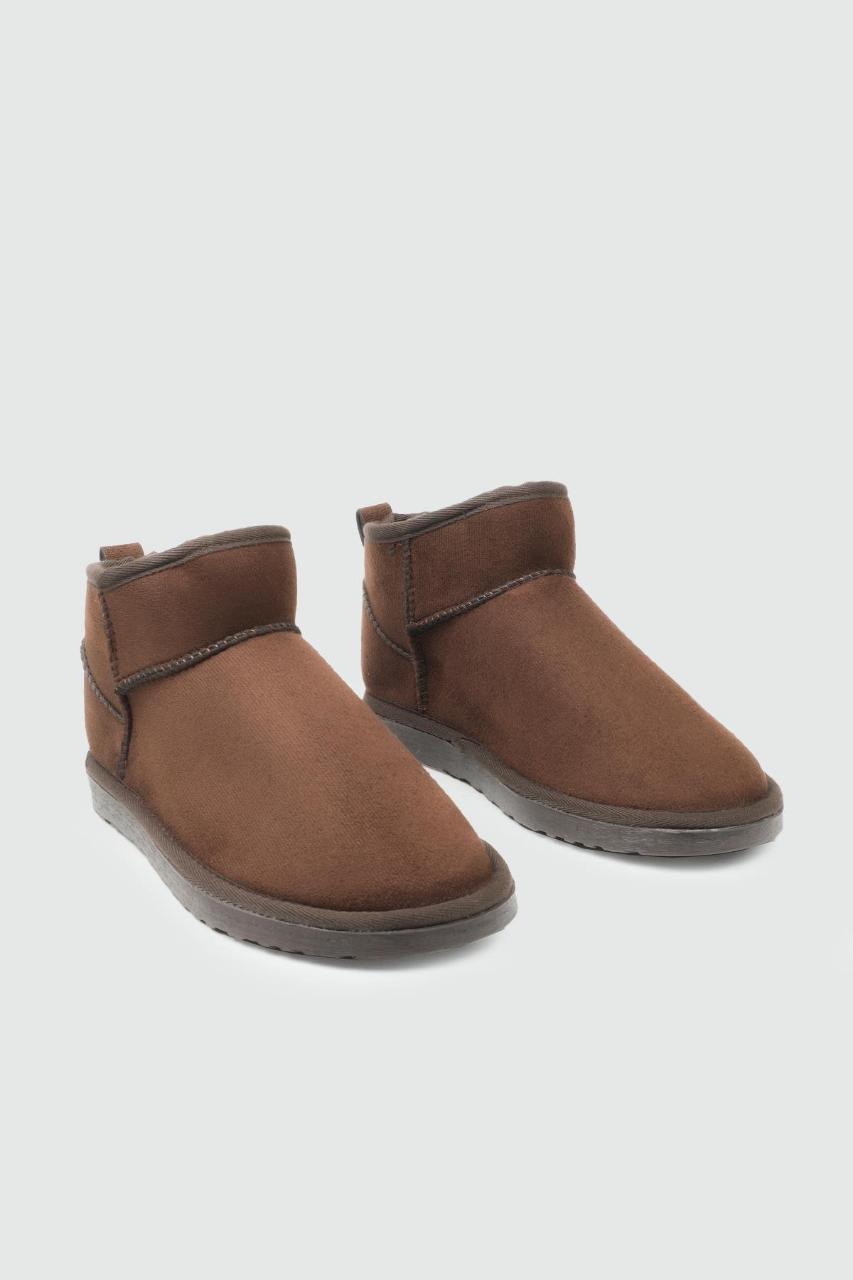 My Bella SDY-19 25K UB İnce Taban UGG Kadın Bot Kahve