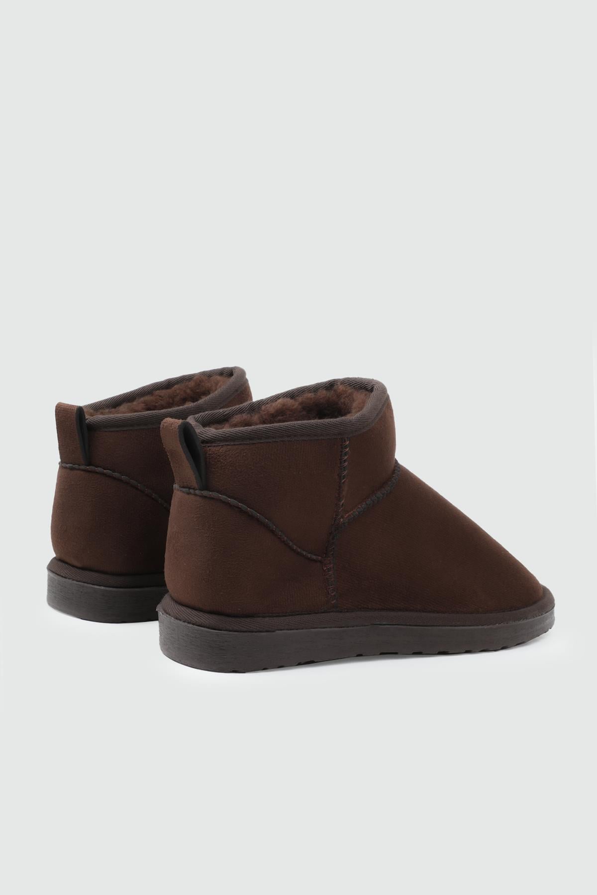 My Bella SDY-19 25K UB İnce Taban UGG Kadın Bot Kahve