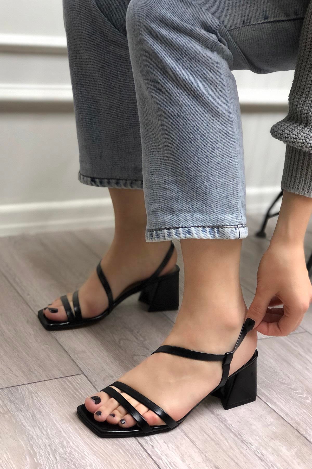 My Bella STY-498 Kadın Terlik Siyah