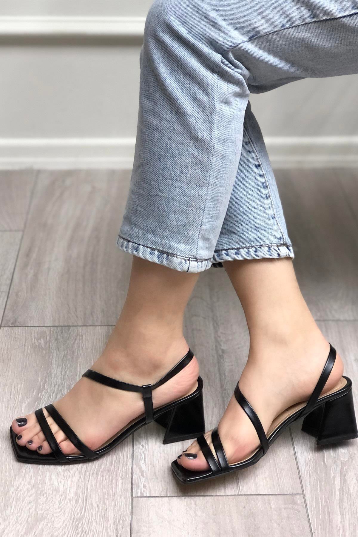 My Bella STY-498 Kadın Terlik Siyah