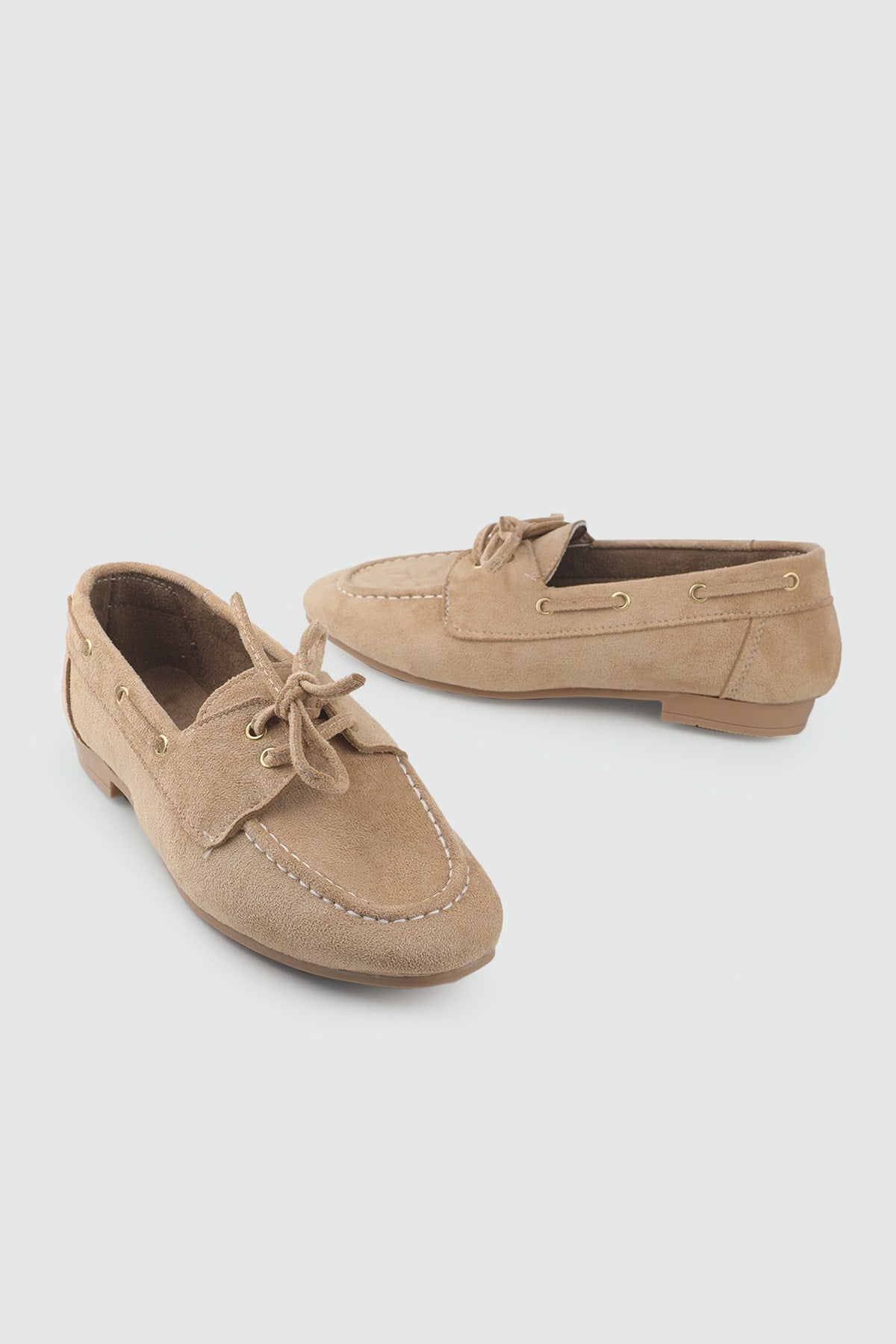 My Bella ZHD-3021 26Y Makosen Kadın Babet Camel Süet