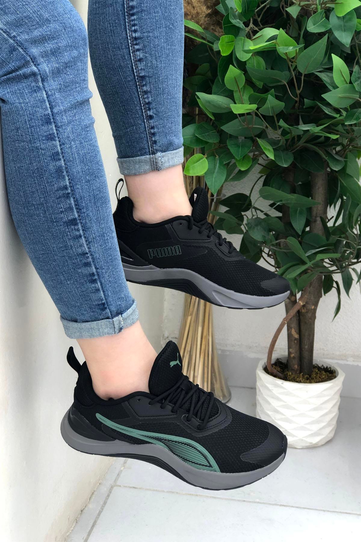 PUMA 377893-15 İnfusion Unisex Spor Ayakkabı Siyah Gri