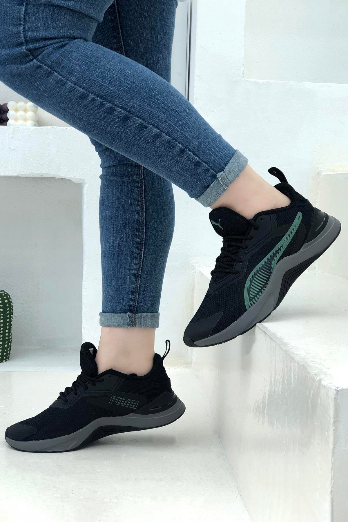 PUMA 377893-15 İnfusion Unisex Spor Ayakkabı Siyah Gri