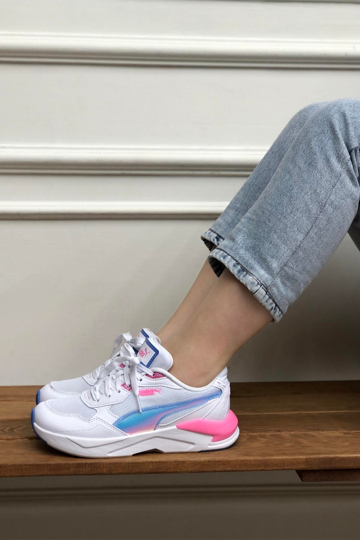PUMA 396566-01  X-Ray SpeedLite Kadın Spor Ayakkabı Beyaz Pembe