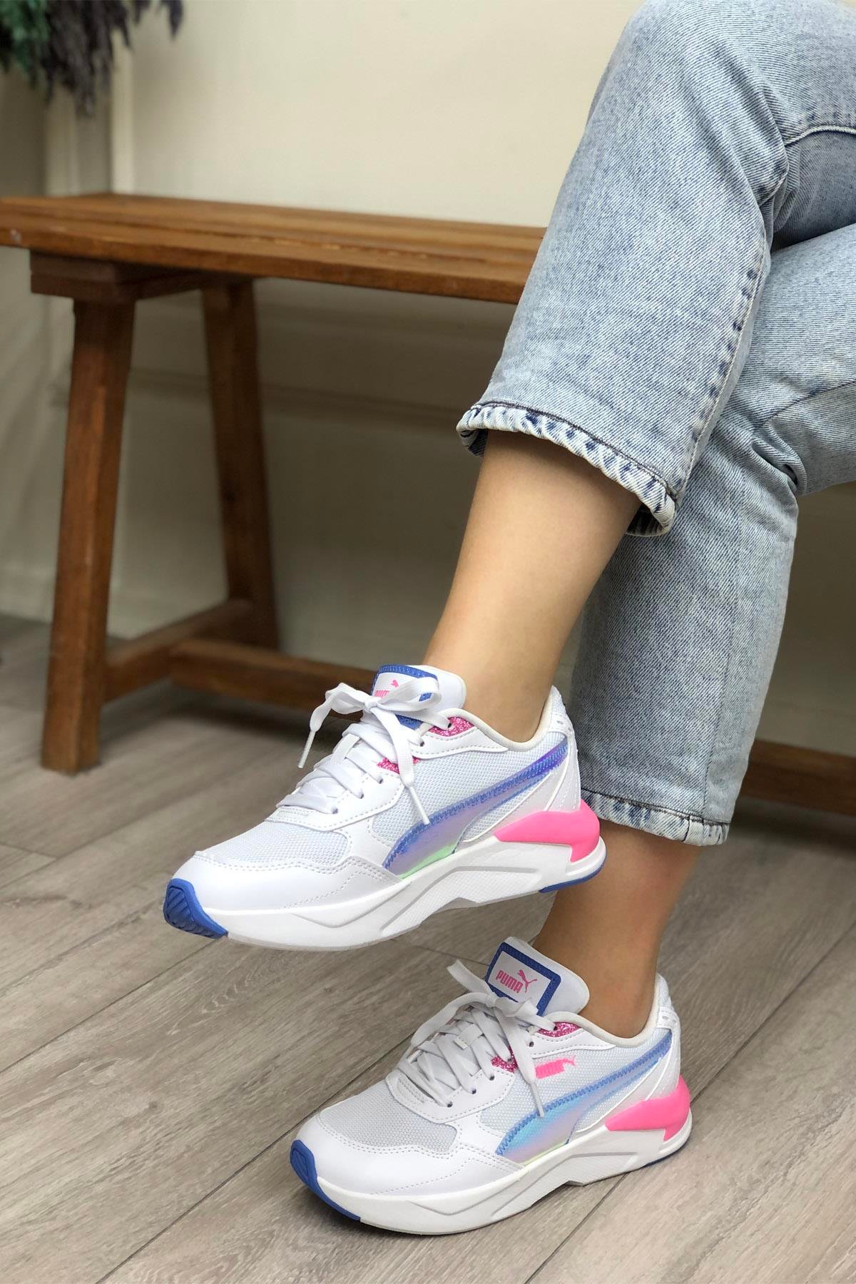 PUMA 396566-01  X-Ray SpeedLite Kadın Spor Ayakkabı Beyaz Pembe