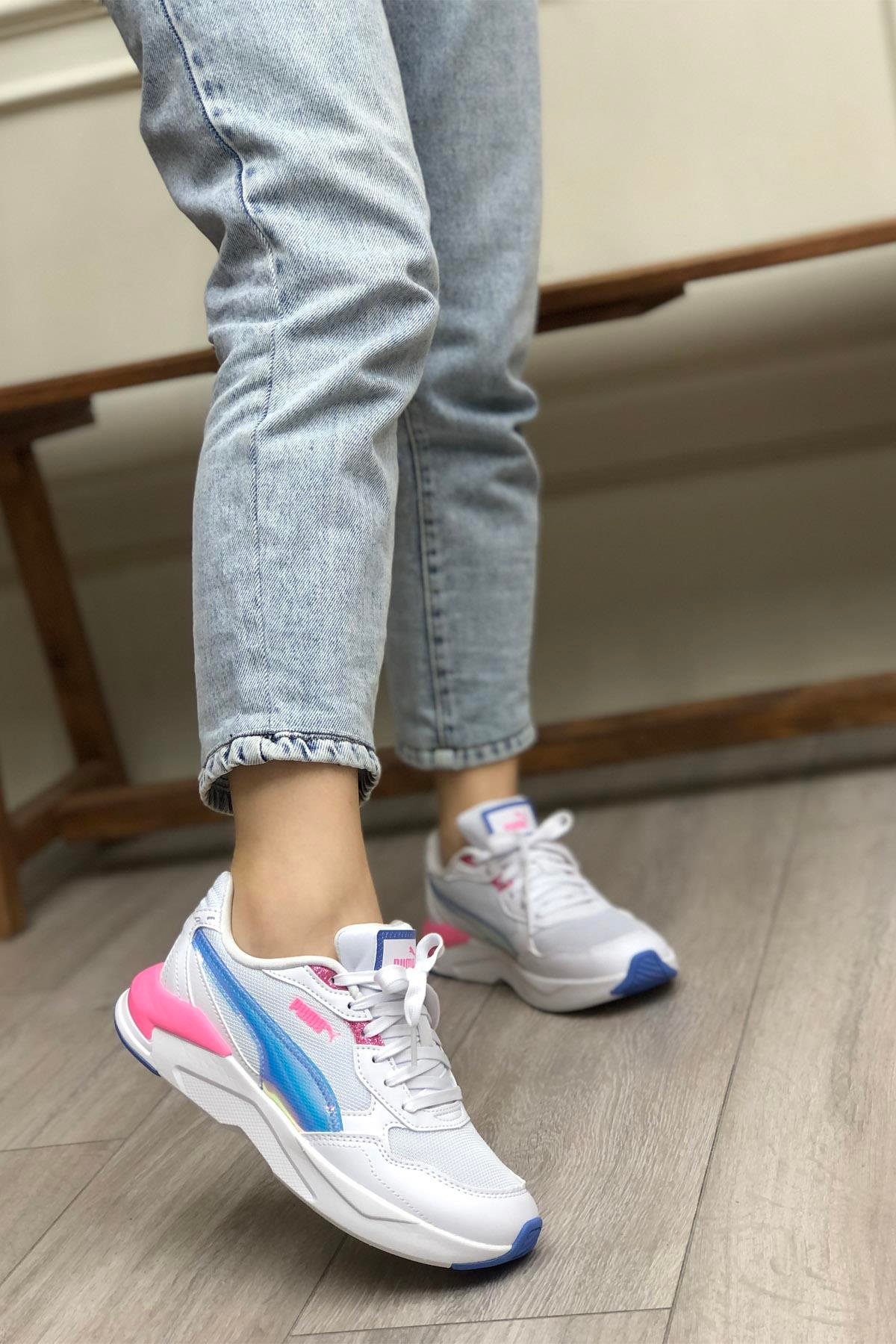 PUMA 396566-01  X-Ray SpeedLite Kadın Spor Ayakkabı Beyaz Pembe