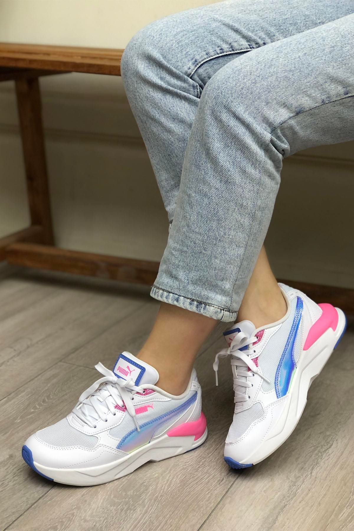 PUMA 396566-01  X-Ray SpeedLite Kadın Spor Ayakkabı Beyaz Pembe