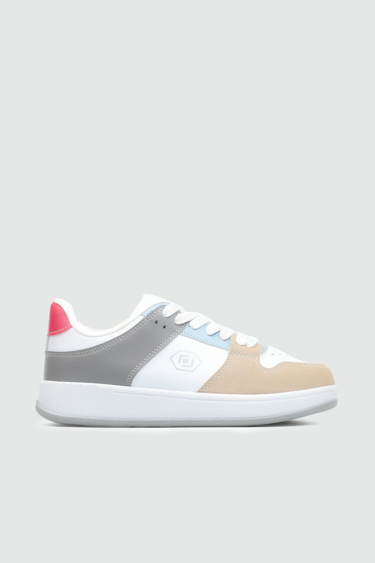 REBOUNT 2025 Unisex Spor Ayakkabı Beyaz Gri Mavi