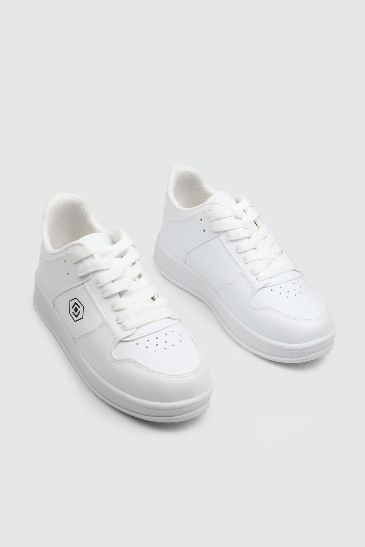 REBOUNT 2025 Unisex Spor Ayakkabı Beyaz Beyaz