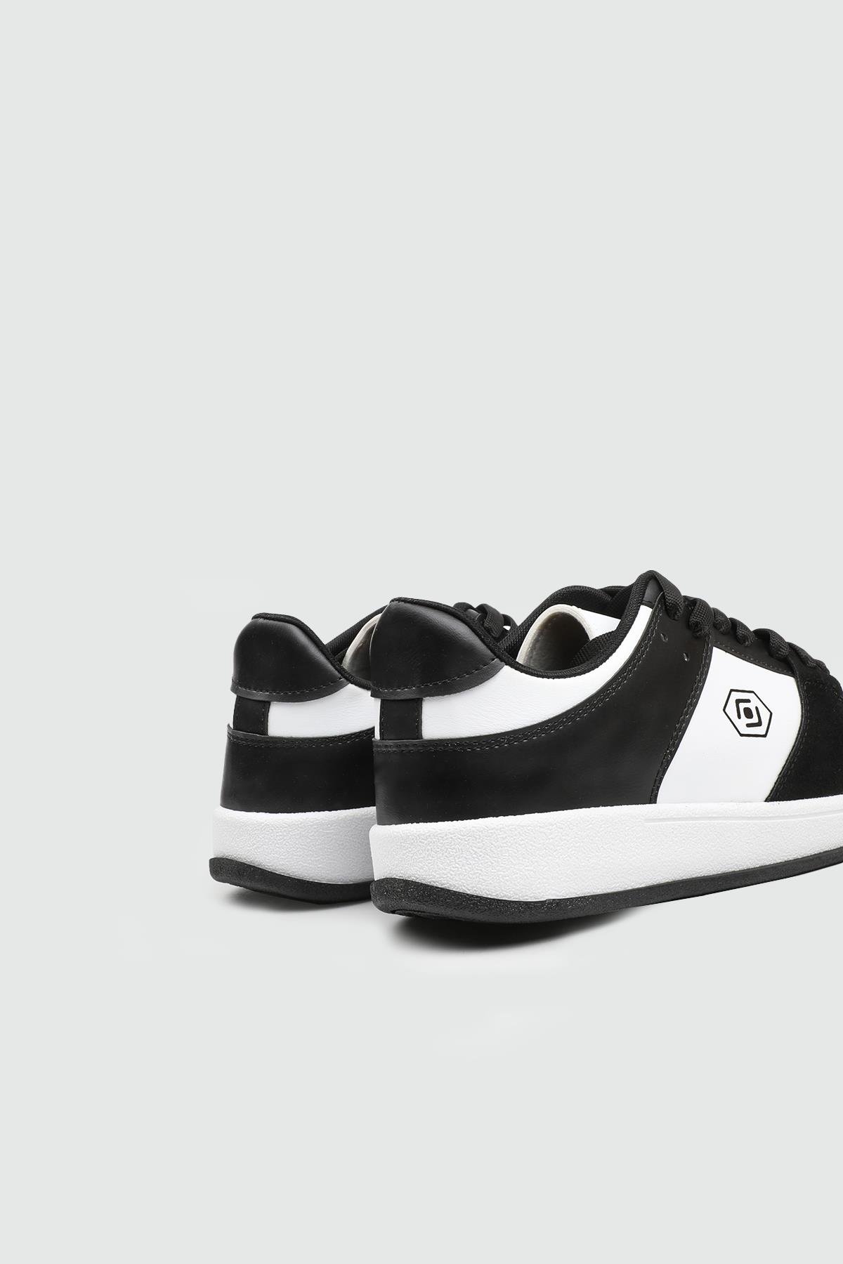 REBOUNT 2025 Unisex Spor Ayakkabı Siyah Beyaz