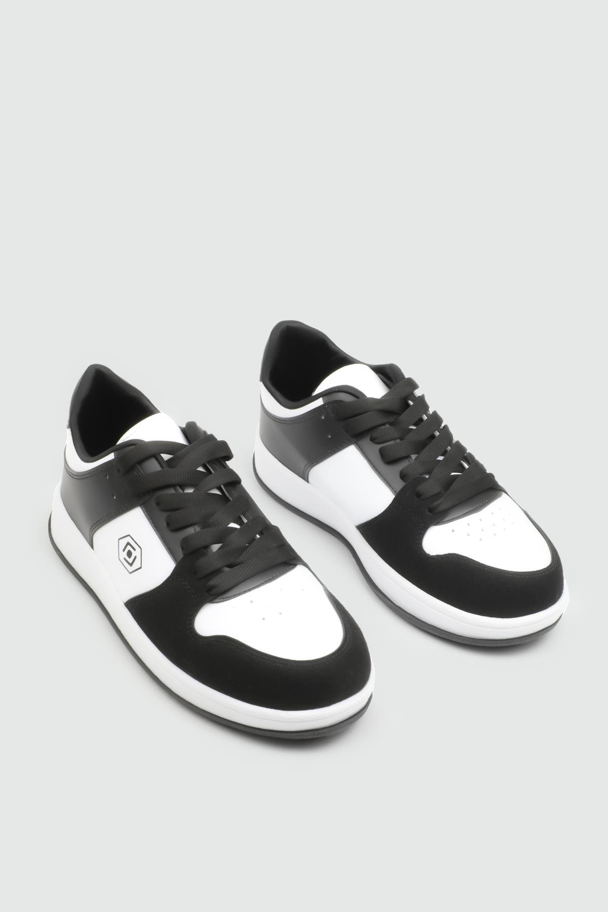 REBOUNT 2025 Unisex Spor Ayakkabı Siyah Beyaz