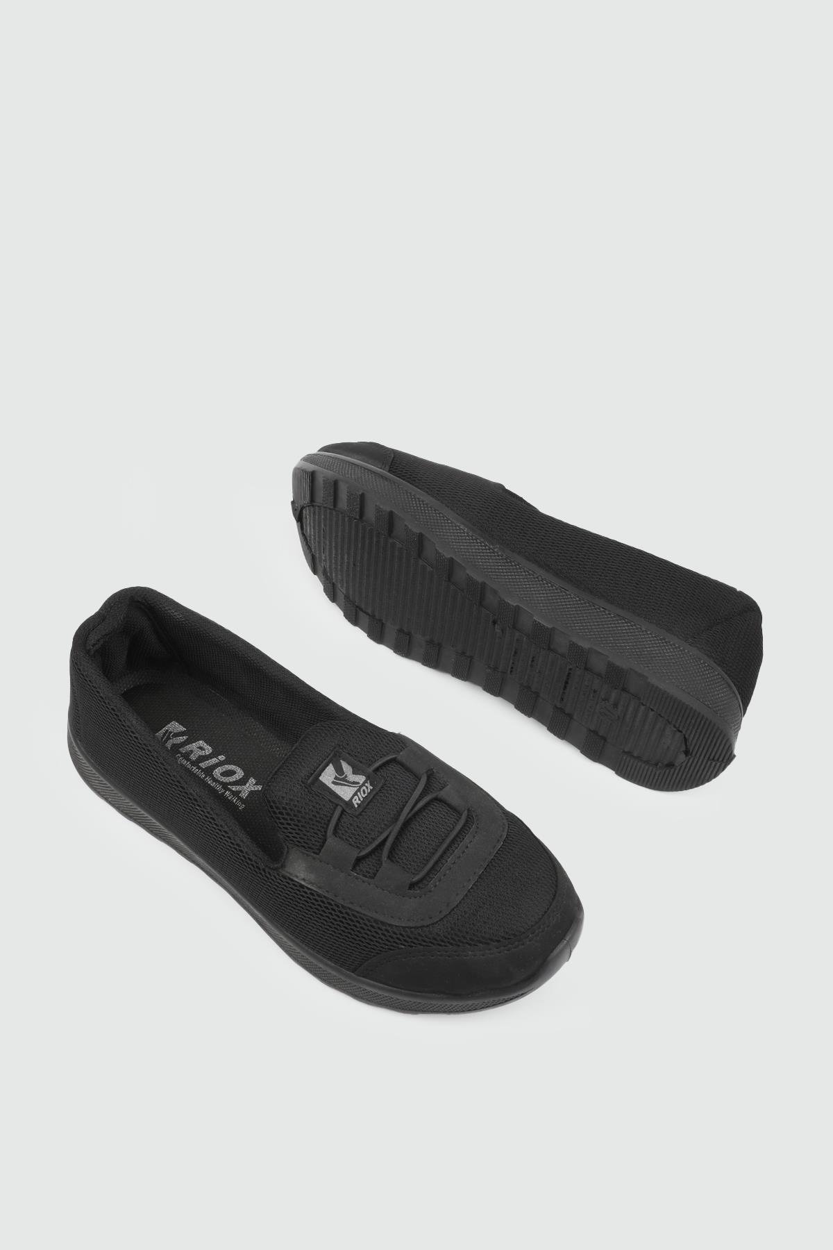 RİOX 25Y 2025 Anoraklı Comfort Kadın Ayakkabı Siyah