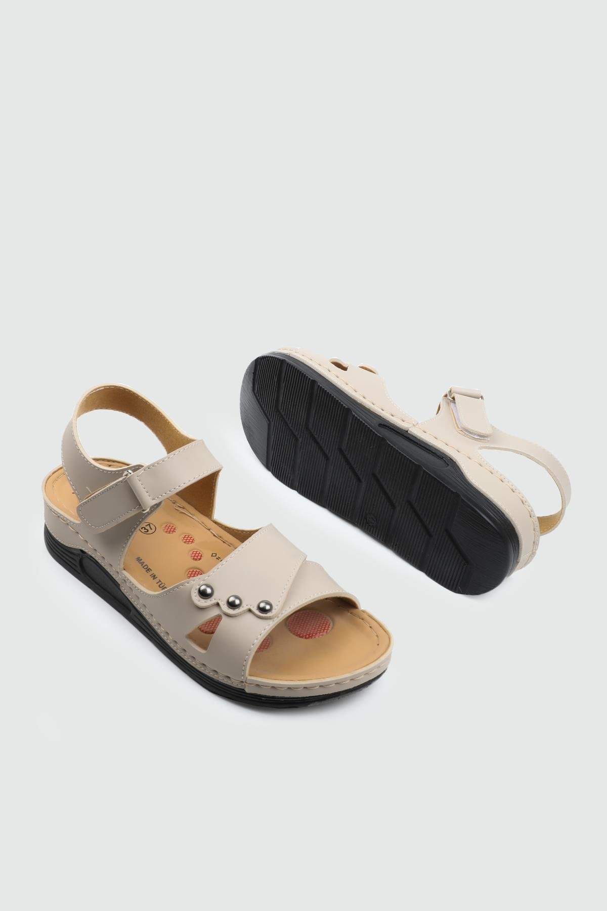 SERRA 25Y-1104 Kadın Sandalet Krem