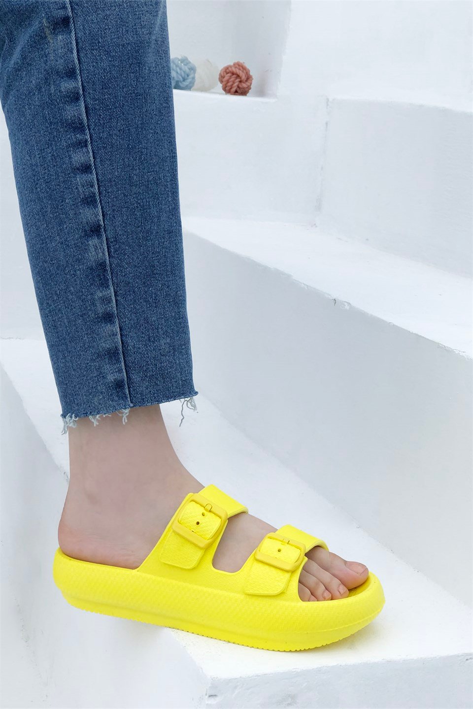 SONİMİX 0095 Unisex Eva Terlik Sarı