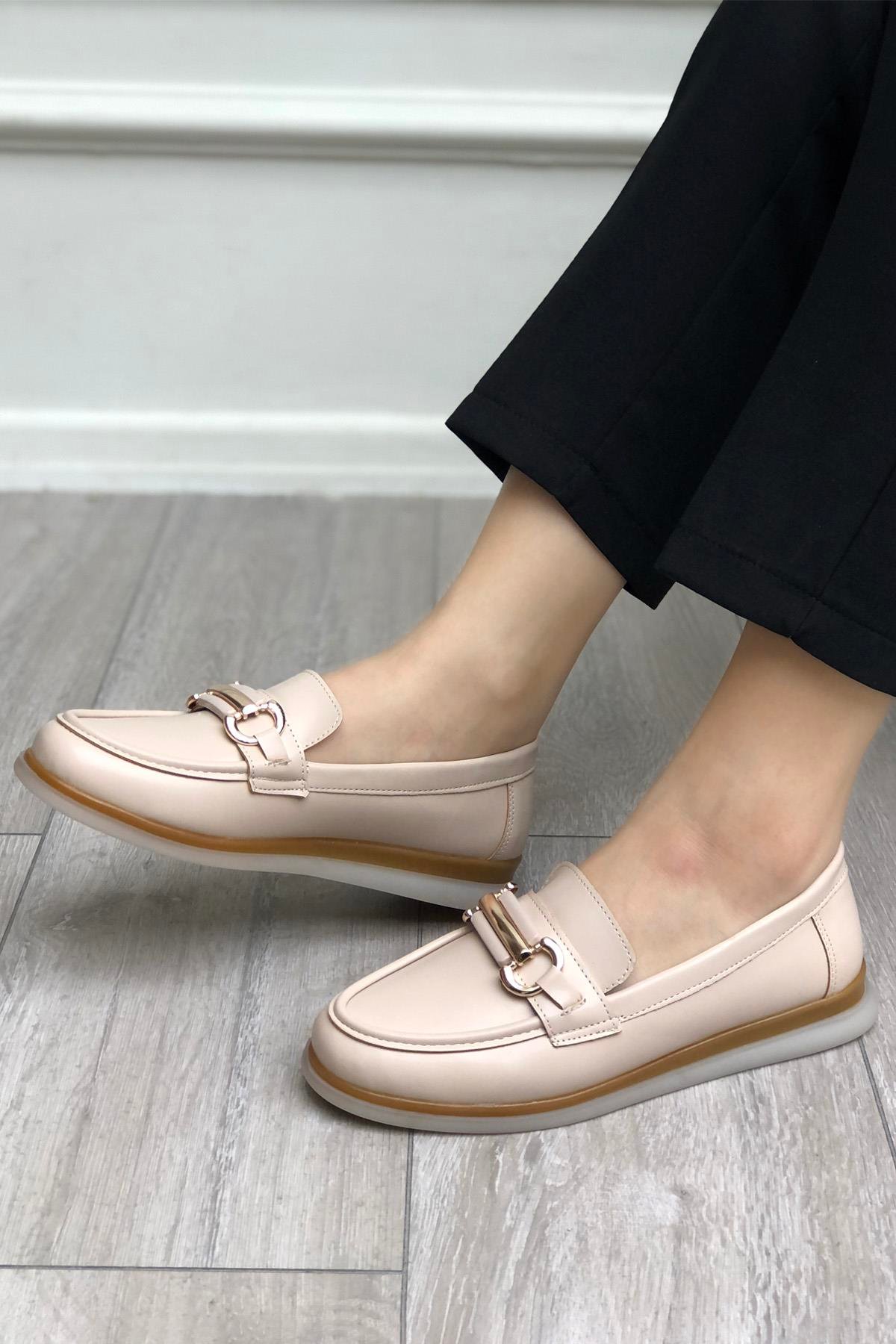 Tokalı Kadın Ayakkabı Bej My Bella S-2465 