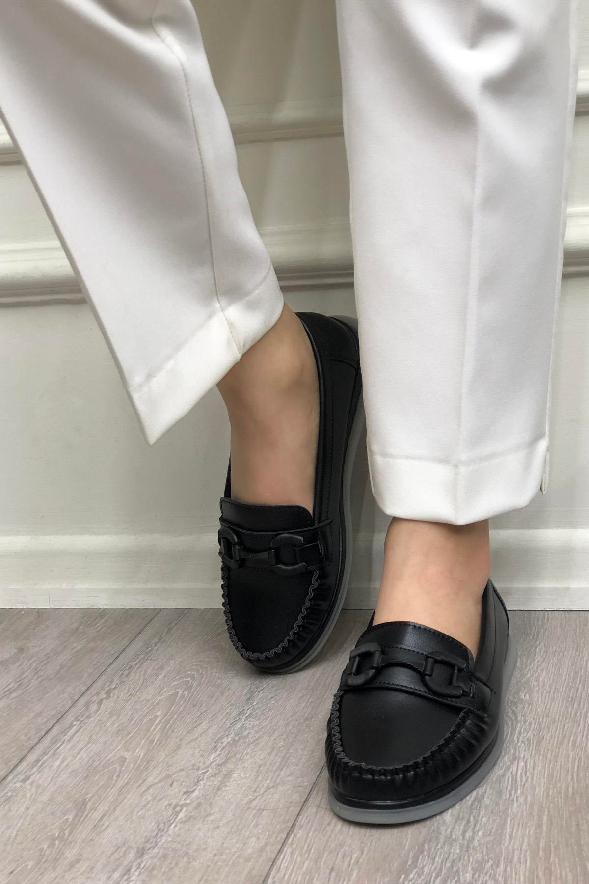 Tokalı Kadın Ayakkabı Siyah My Bella S-24165 