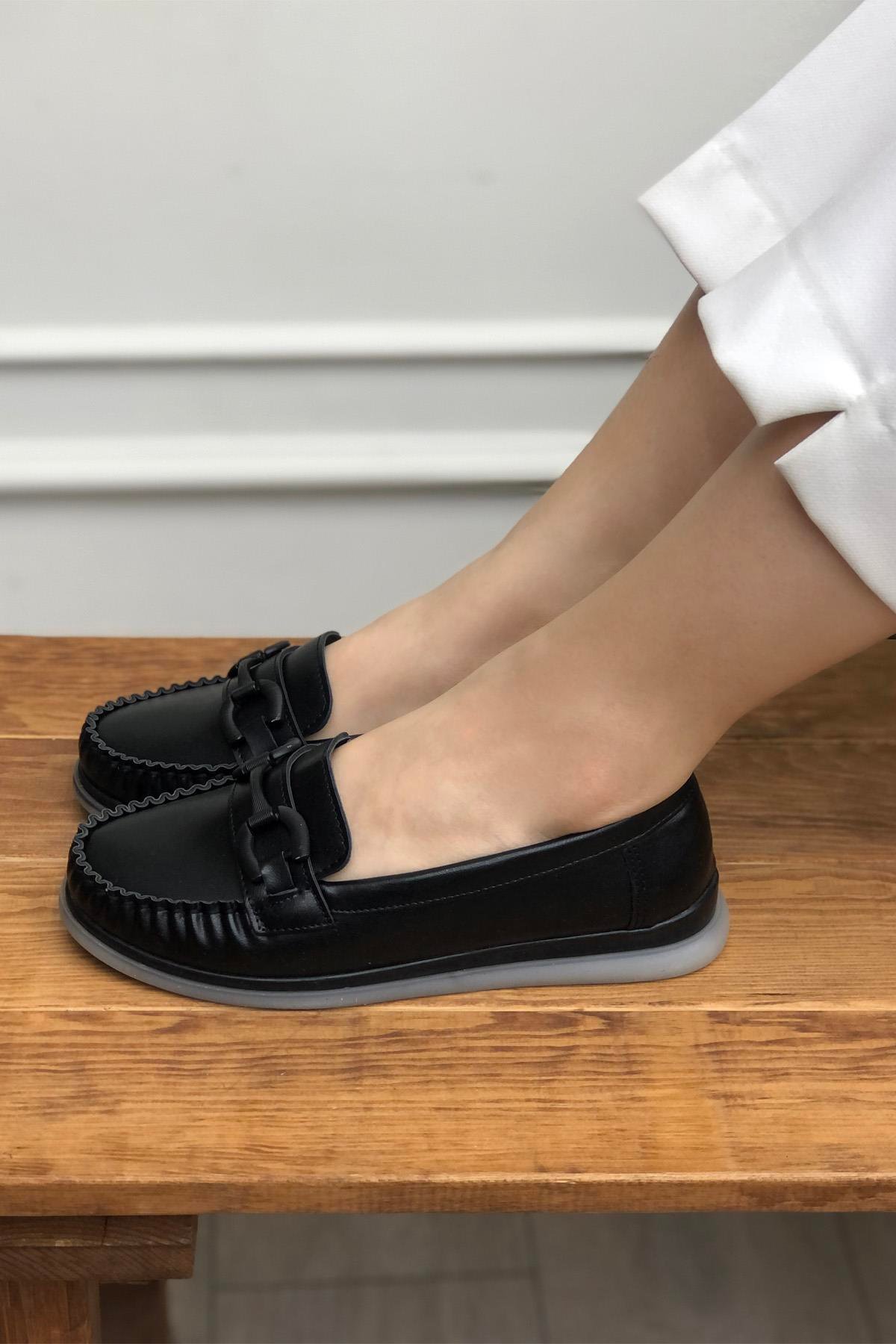 Tokalı Kadın Ayakkabı Siyah My Bella S-24165 