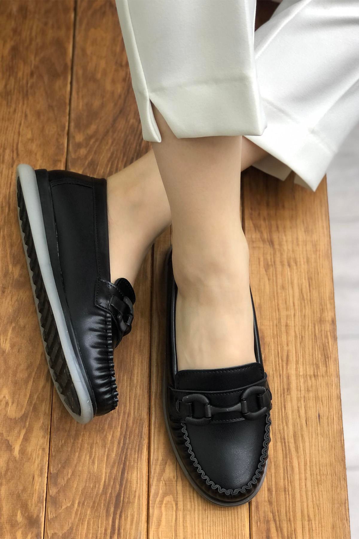 Tokalı Kadın Ayakkabı Siyah My Bella S-24165 