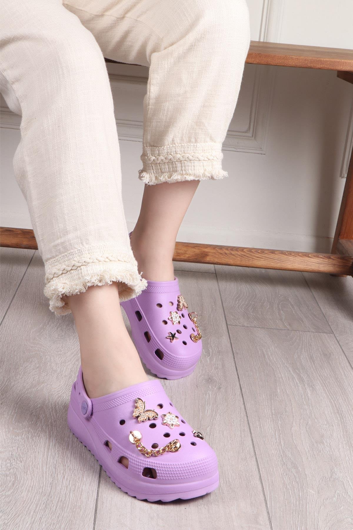 TWİNGO 205 Unisex Terlik Lila