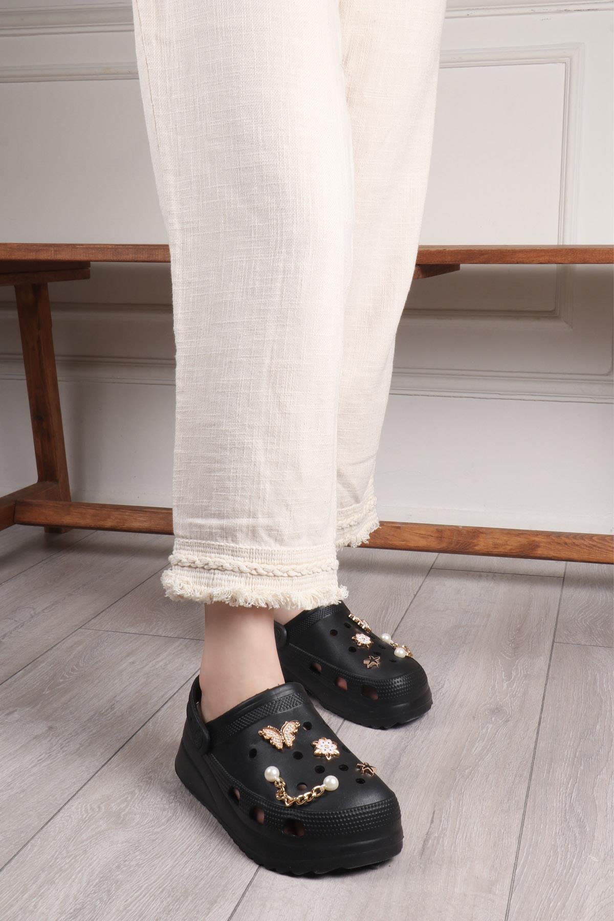 TWİNGO 205 Unisex Terlik Siyah