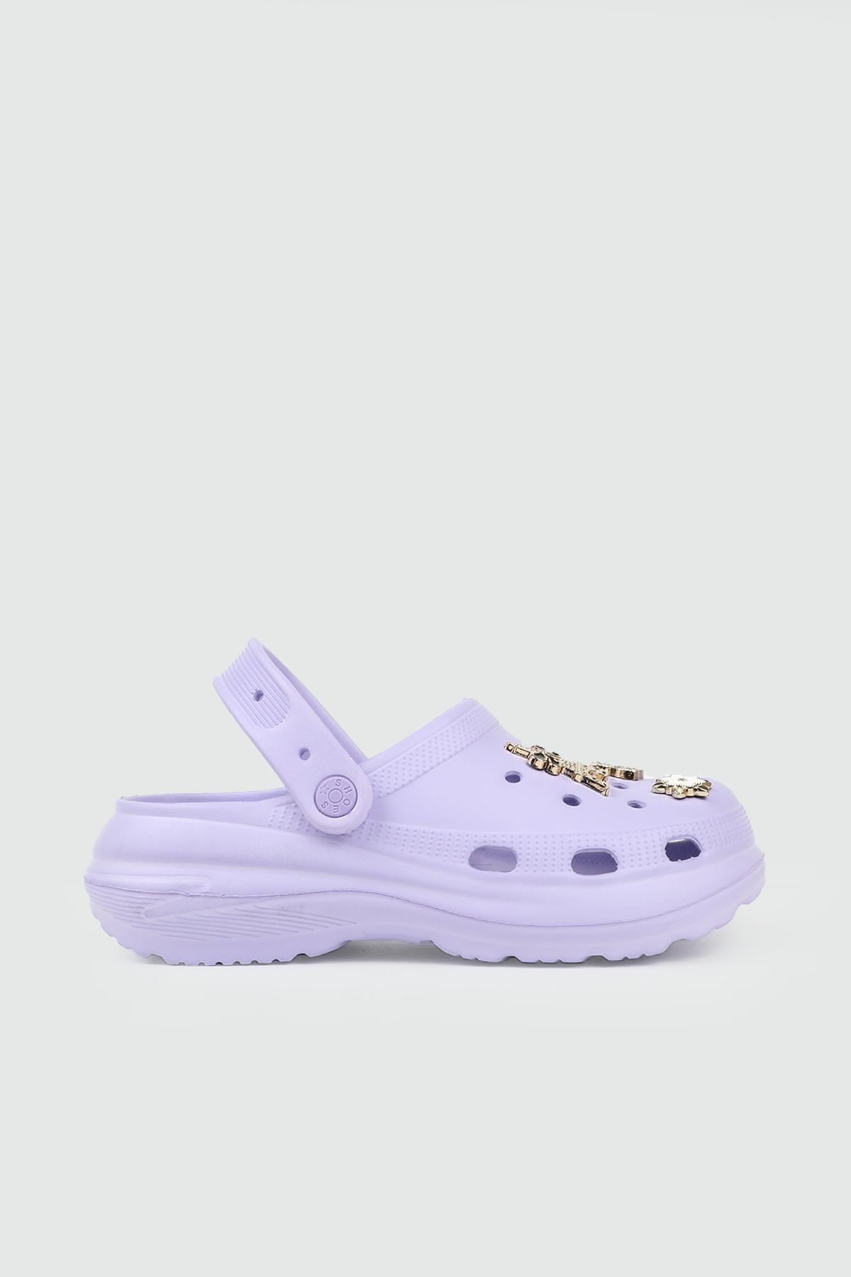 TWİNGO 25Y 210 Taşlı Unisex Terlik Lila