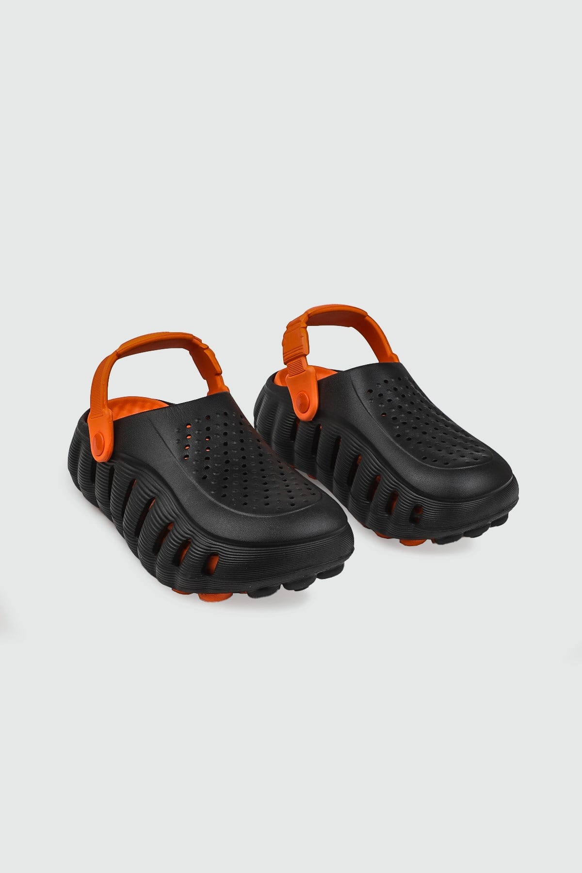 TWİNGO 26Y 2504 Kapalı Crocs Unisex Terlik Siyah Turuncu