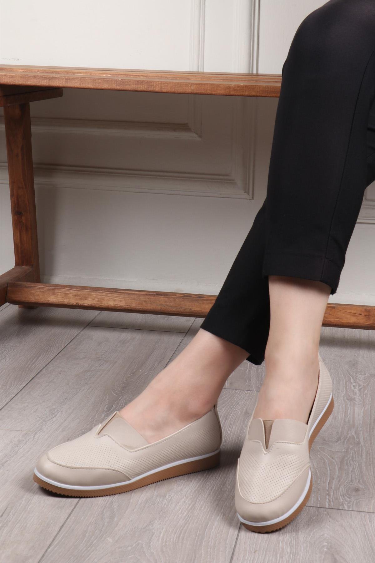 Umay 83 Termo Kadın Ayakkabı Bej