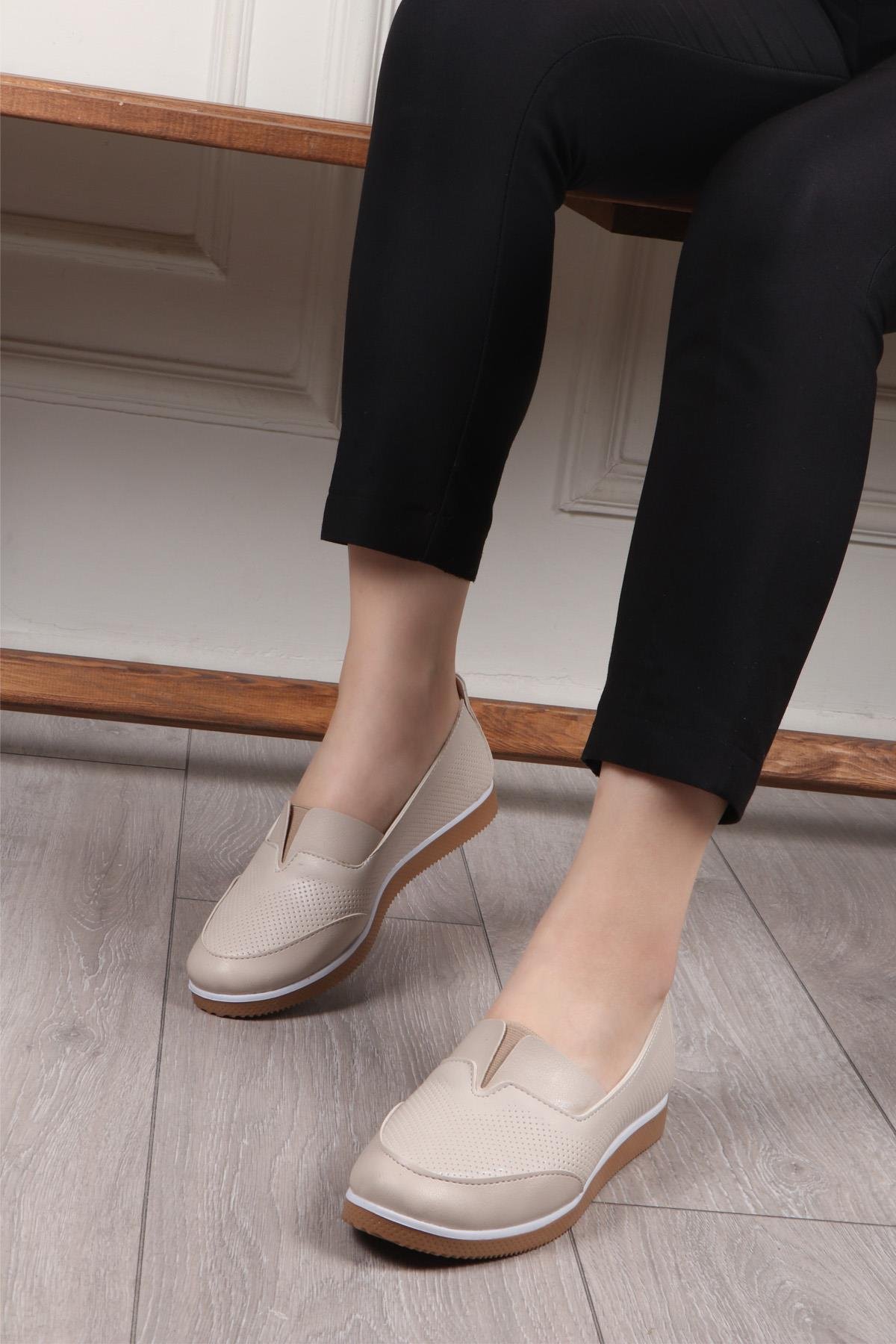 Umay 83 Termo Kadın Ayakkabı Bej