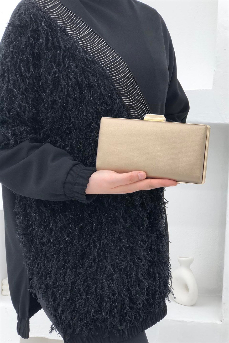 Varolli 279 Box Abiye Kadın Çanta Bronz