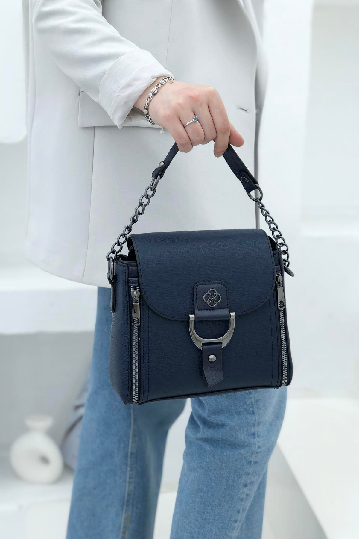 VARONA 1237 Kadın Çanta Lacivert