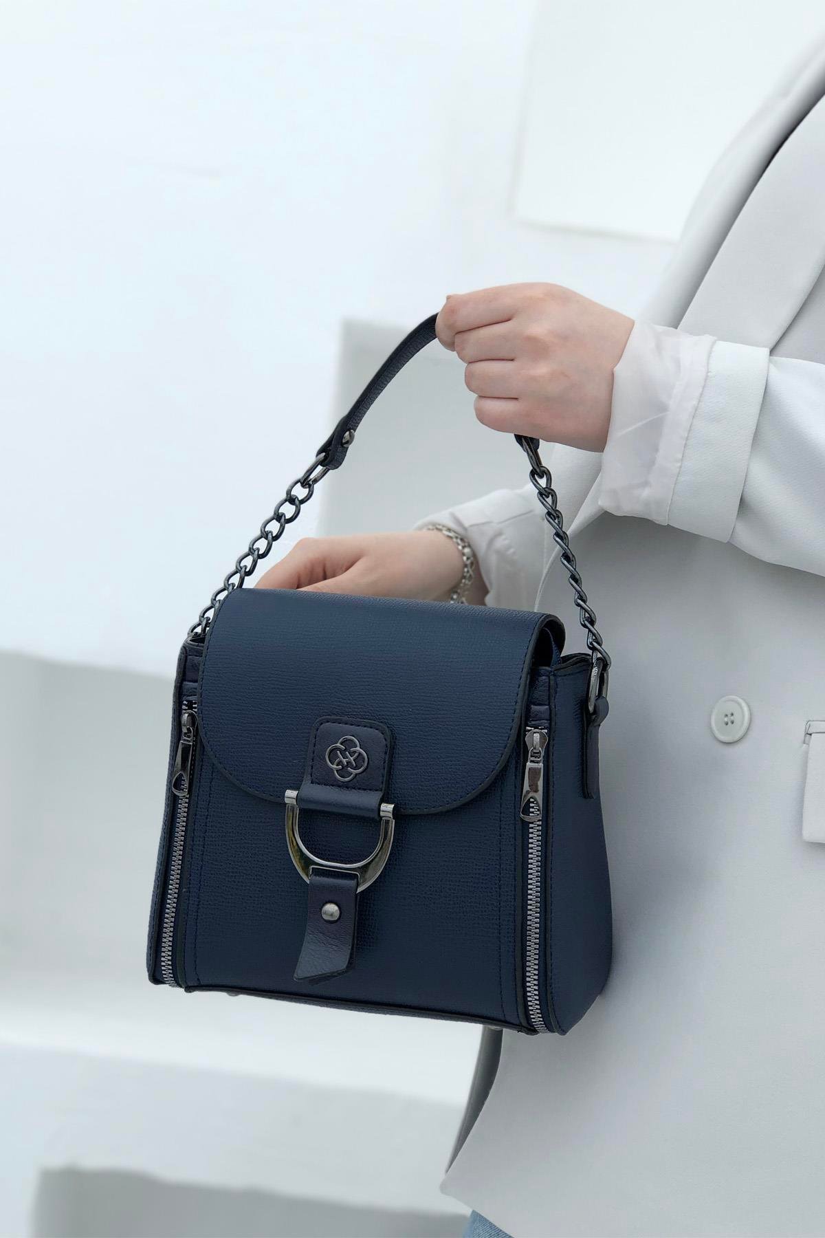 VARONA 1237 Kadın Çanta Lacivert