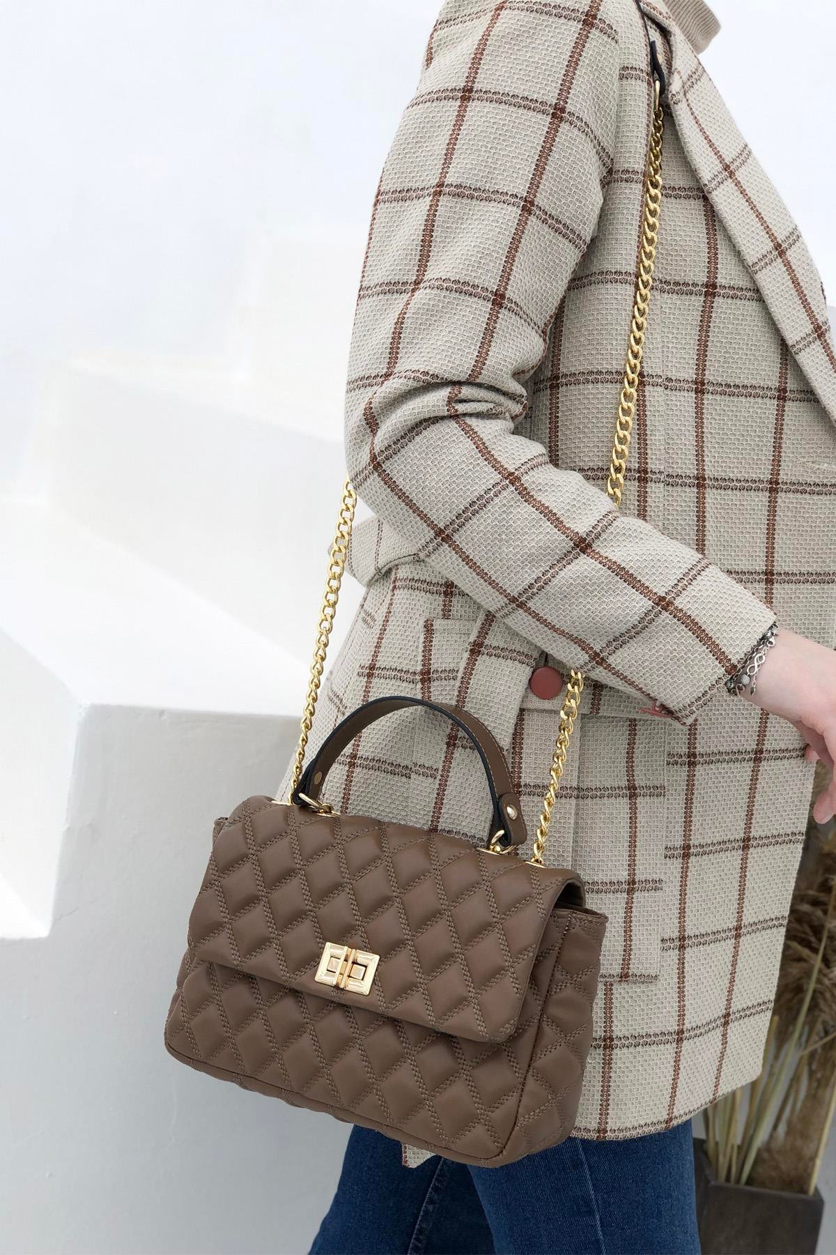 VARONA 1422 Kadın Çanta Vizon