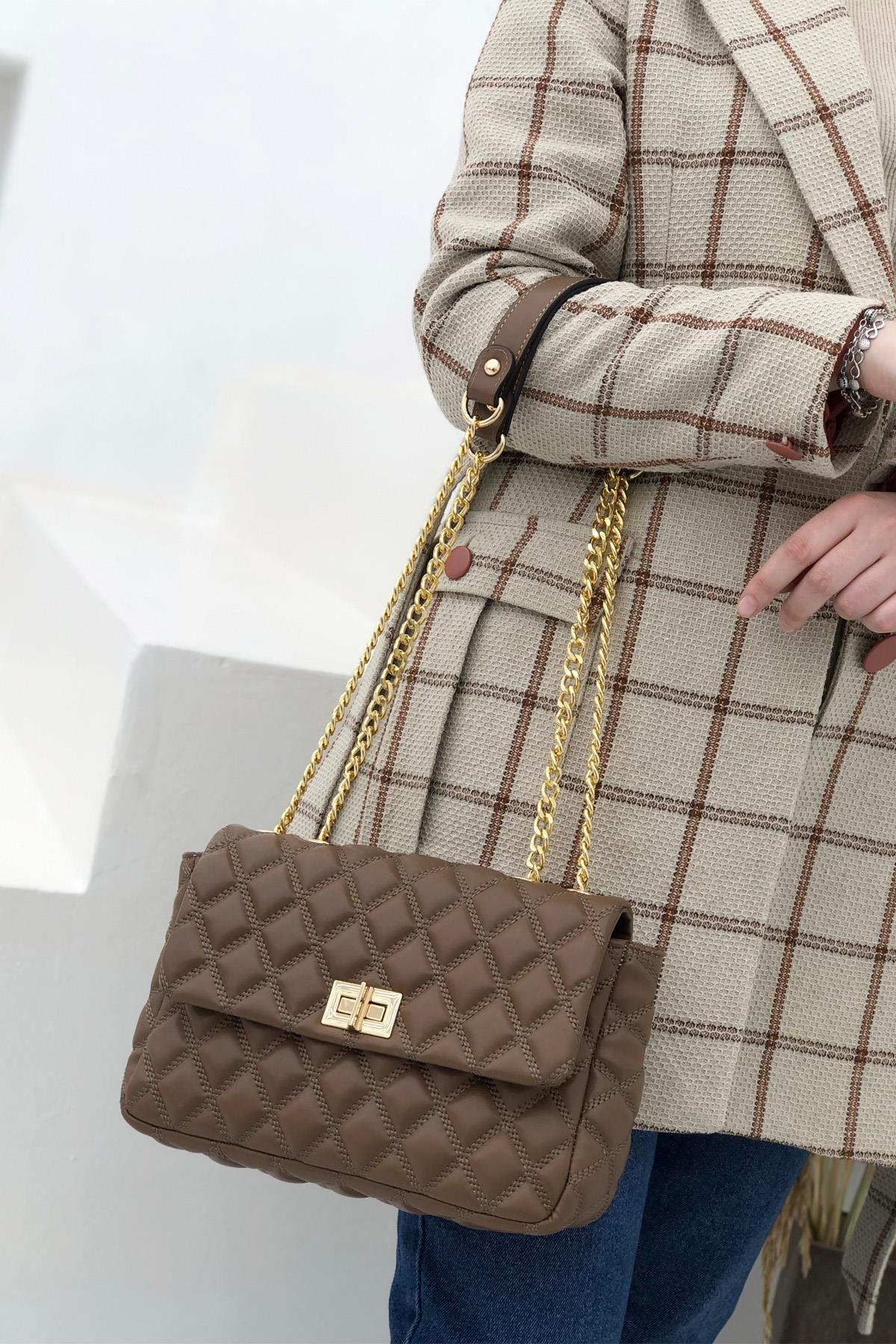 VARONA 1422 Kadın Çanta Vizon