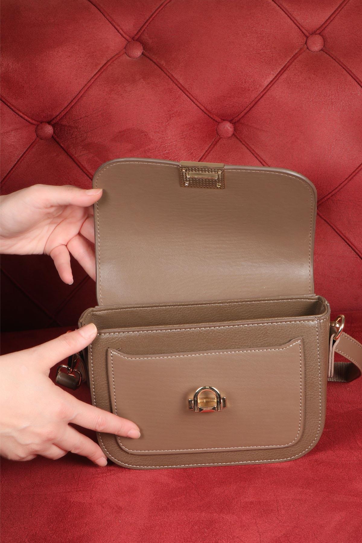 VARONA 1451 Kadın Çanta Vizon