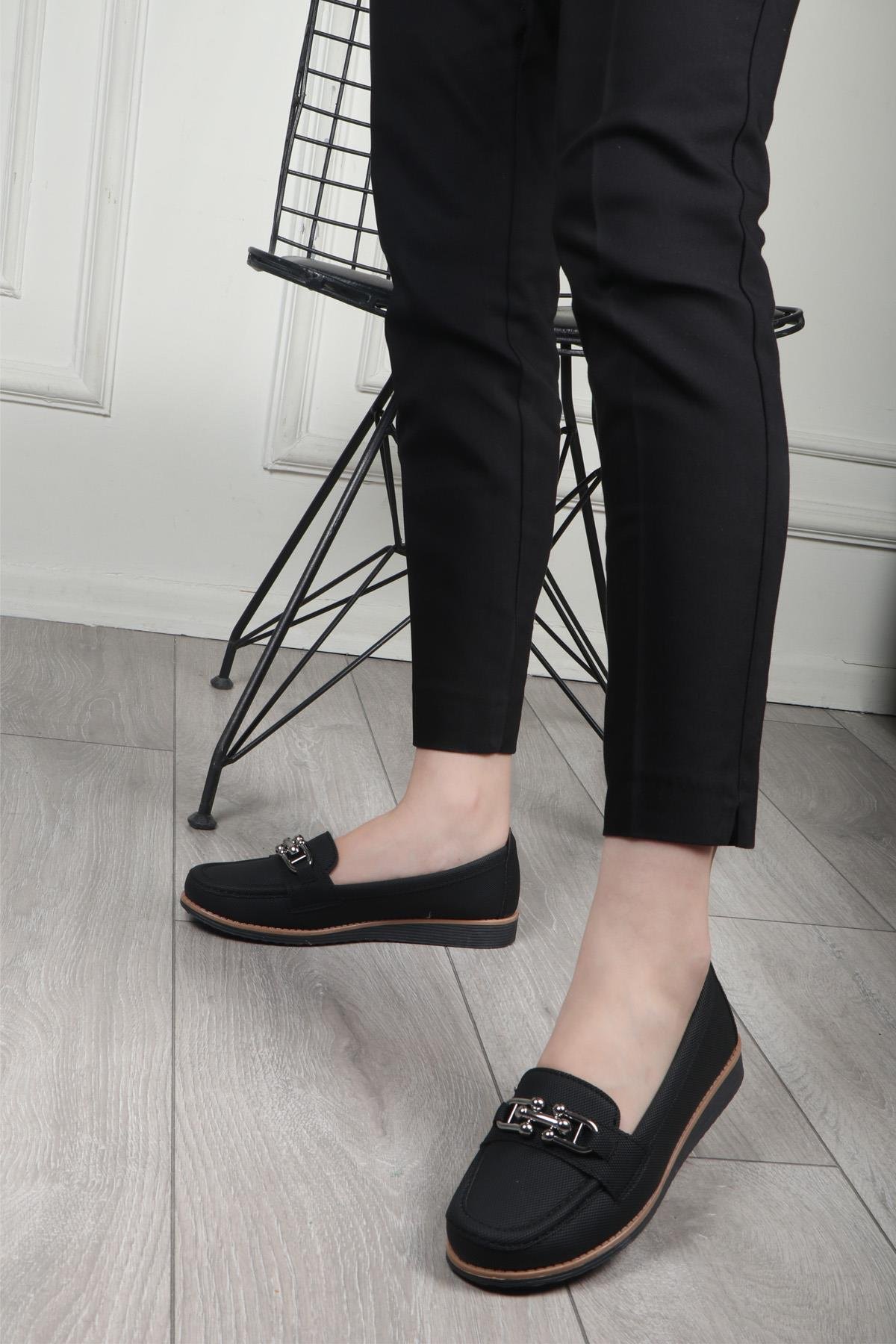 Wanetti 24-250 Kadın Babet Siyah Kot