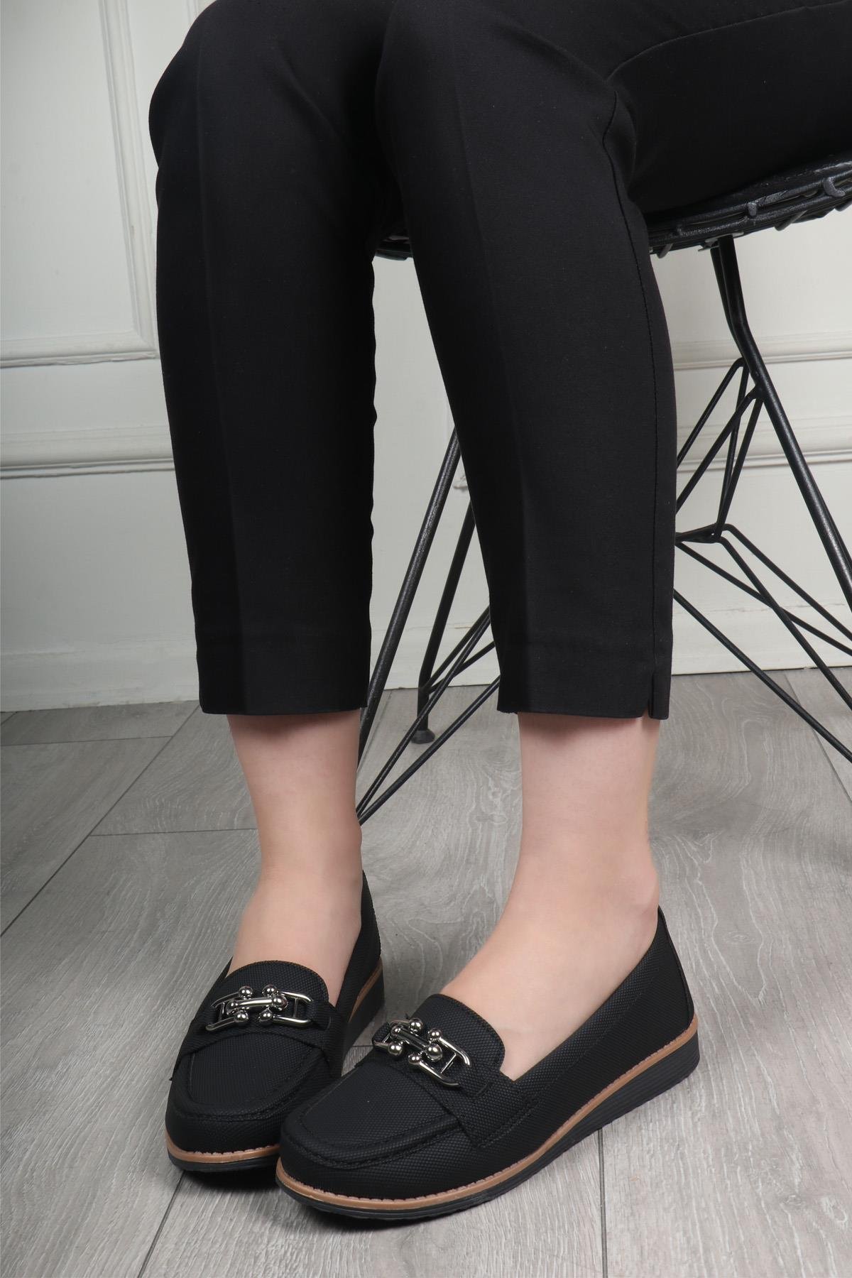 Wanetti 24-250 Kadın Babet Siyah Kot