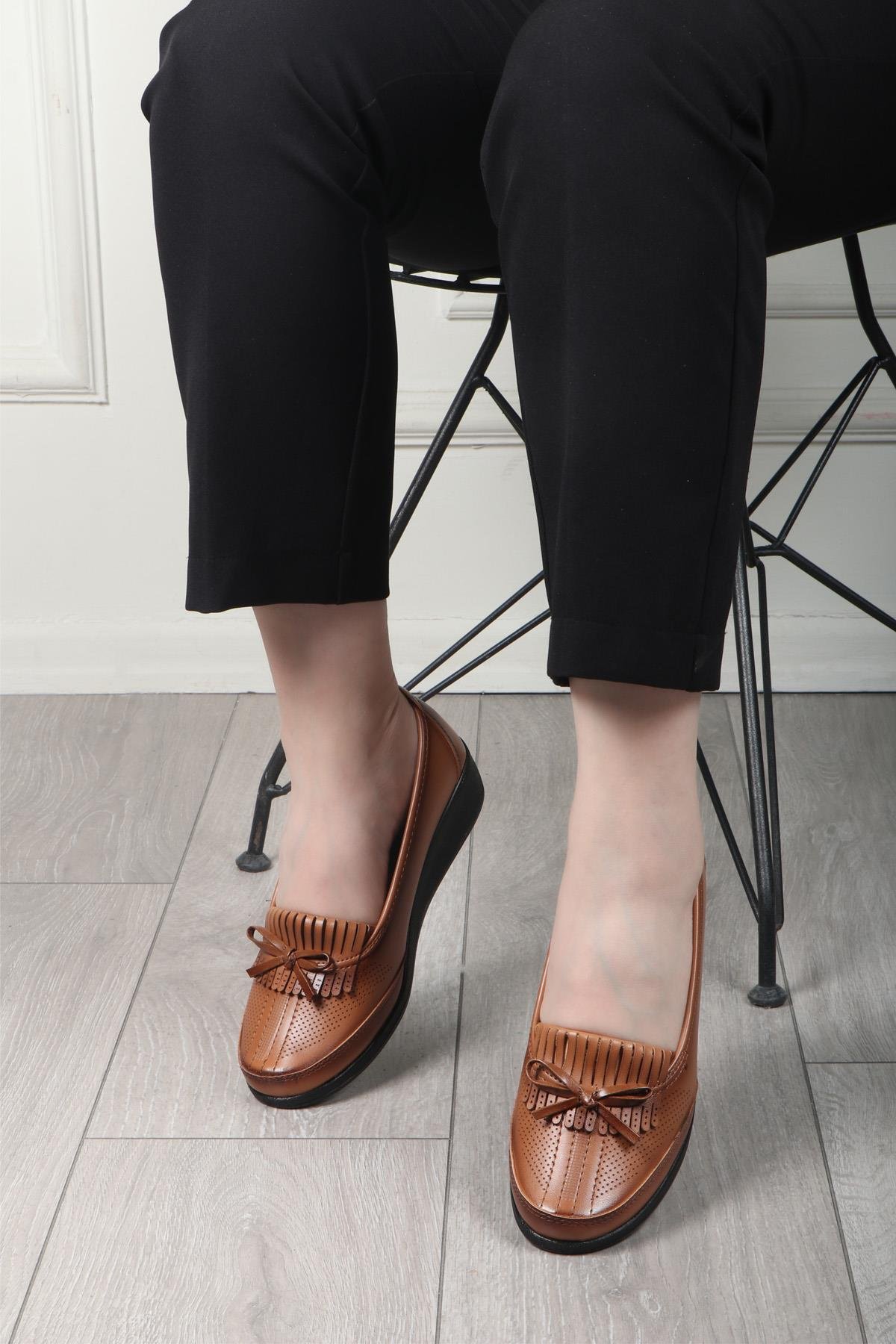 Wanetti 24-304 Confort Kadın Ayakkabı Taba