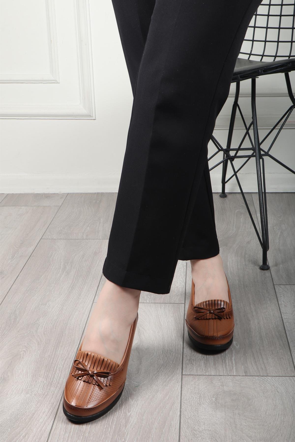 Wanetti 24-304 Confort Kadın Ayakkabı Taba