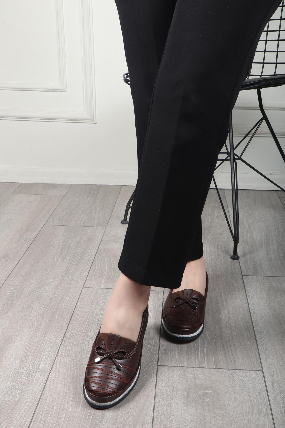 Wanetti 24-421 ATM Termo Kadın Babet Kahve