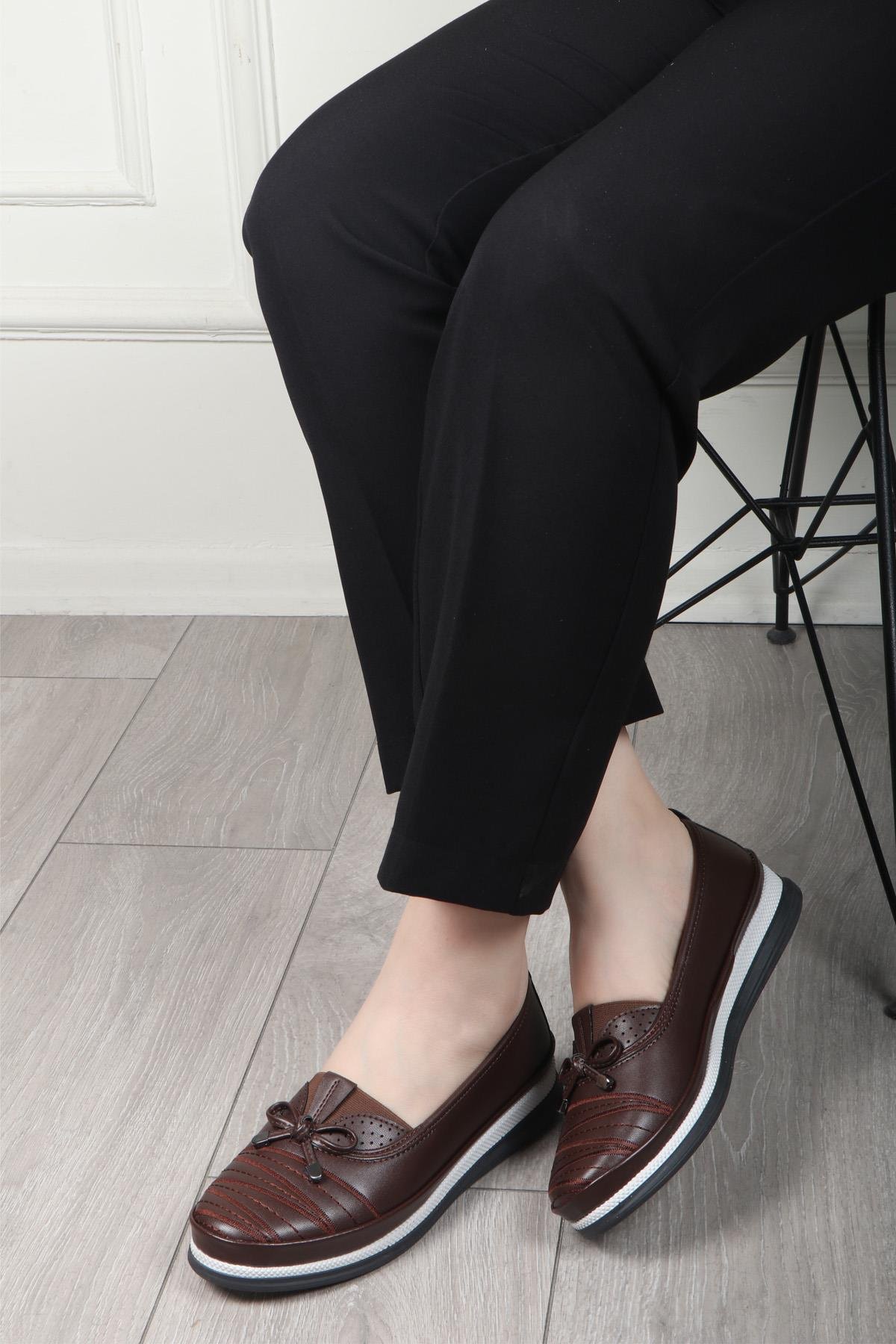 Wanetti 24-421 ATM Termo Kadın Babet Kahve