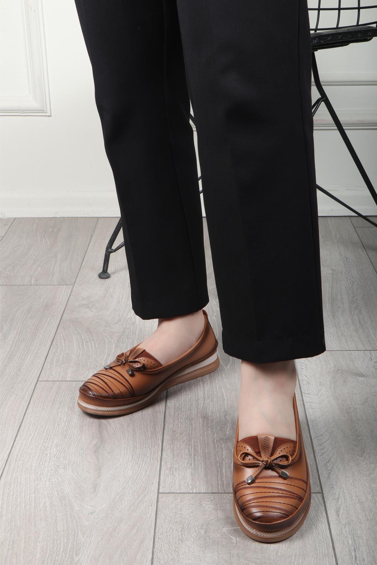 Wanetti 24-421 ATM Termo Kadın Babet Taba