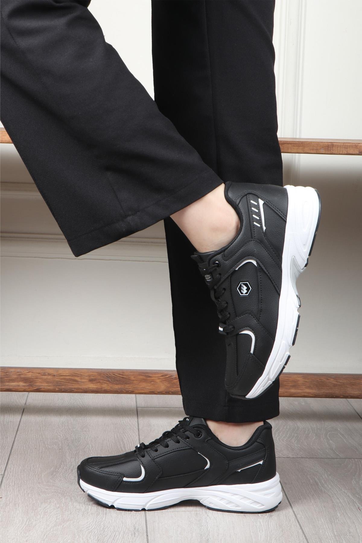 WİCKERS 2620 Unisex Spor Ayakkabı Siyah Beyaz