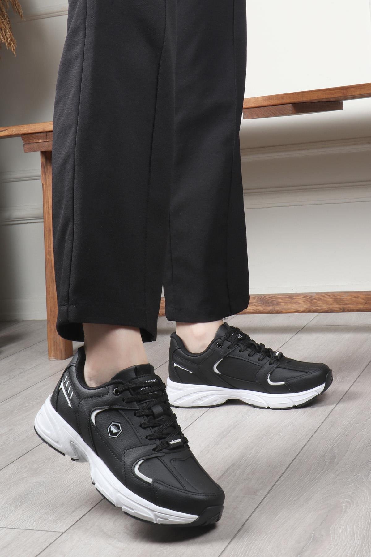 WİCKERS 2620 Unisex Spor Ayakkabı Siyah Beyaz
