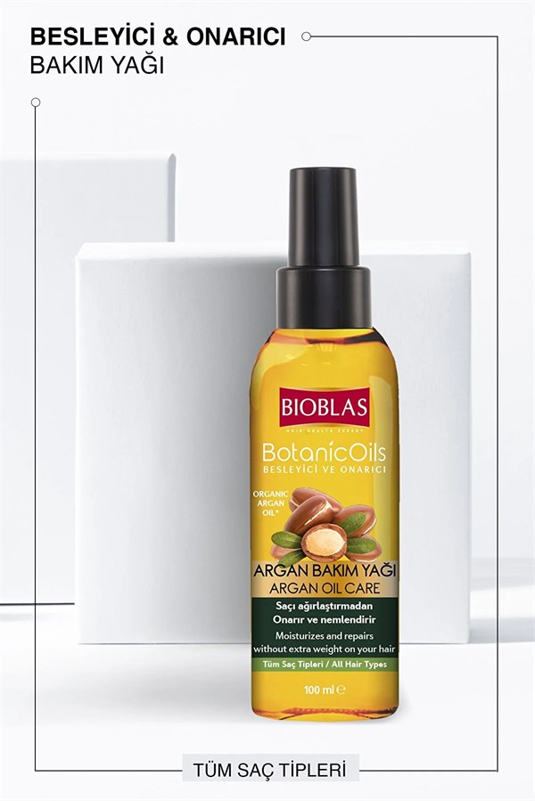 Bioblas Argan Bakım Yağı 100 ml - Onarıcı Bakım Yağı